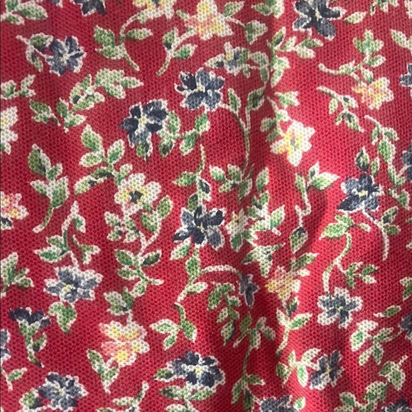 Talbots Red Boxy Short Sleeve Blouse - Picture 4 of 4